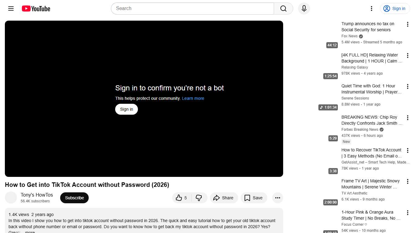 How to Get into TikTok Account without Password (2026) - YouTube